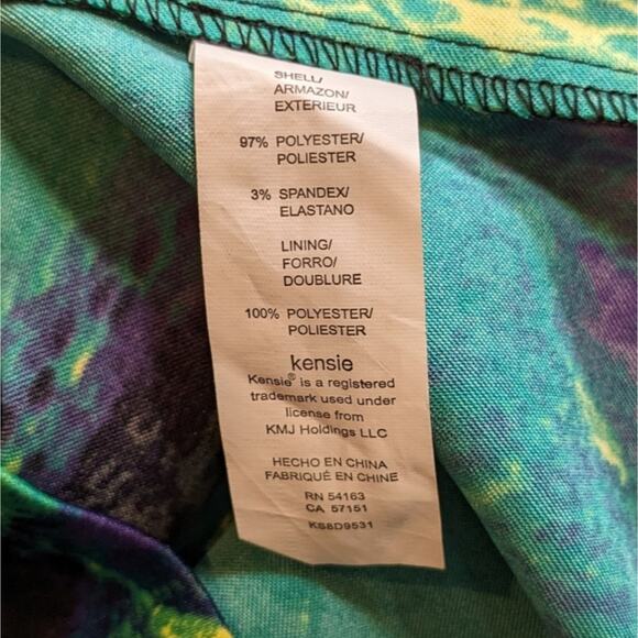 Kensie dresses peplum mini dress rich emerald combo size 4 NWT - Picture 7 of 10